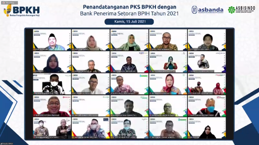 Penandatanganan PKS BPK dengan Bank Penerima Setoran BPIH Tahun 2021