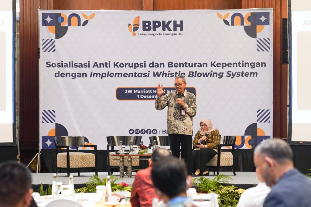 Jaga Akuntabilitas dan Pengawasan Keuangan Haji , BPKH Gelar Sosialisasi Anti korupsi